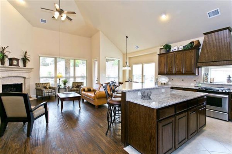    Kitchen and Family Room 