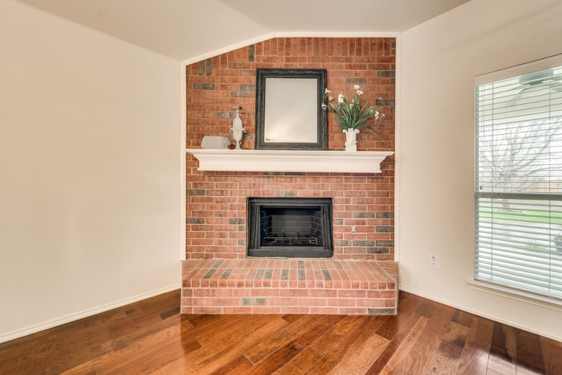    Brick Fireplace 