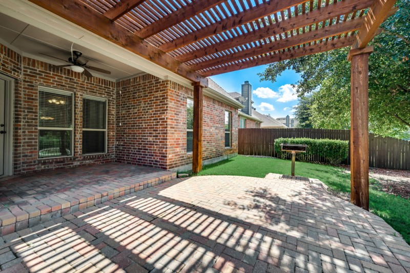    Gazebo Covered Brick Paver Patio 