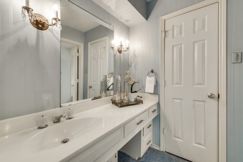    Master Bathroom with Separate Vanities 