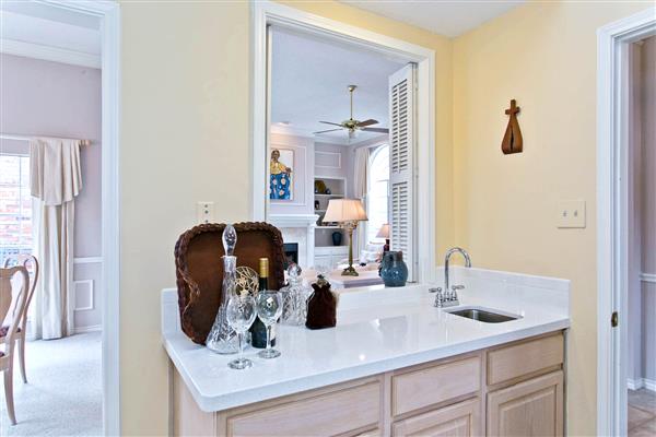     Bar Sink with Plantation Shutters 