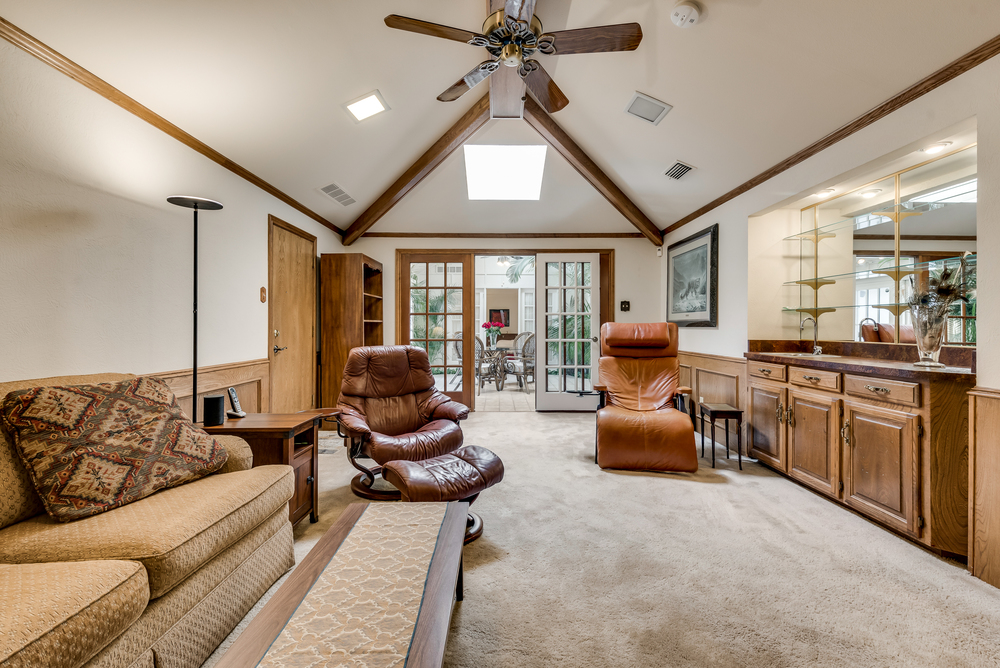    Family Room or Den with Wet Bar 