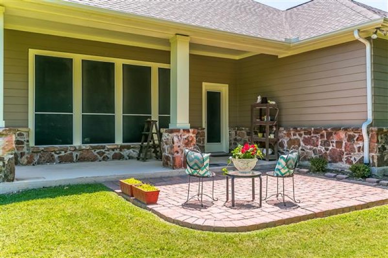    Covered Patio with Paver Extension 