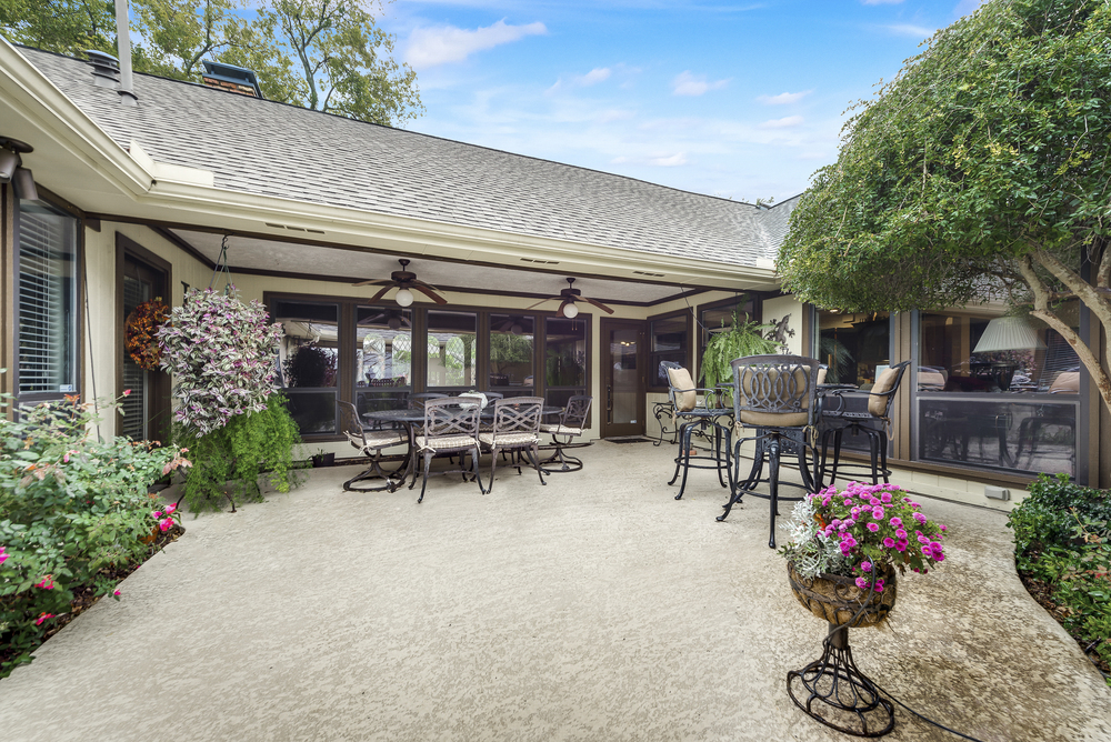    Patio Extends to Backyard Oasis 