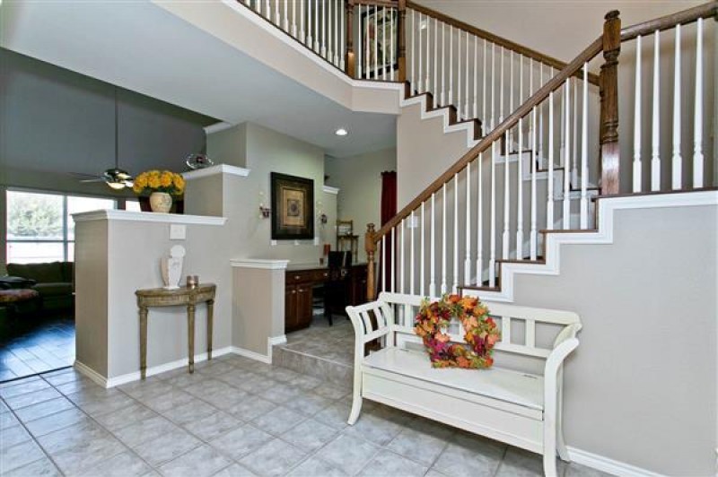    Foyer leading to Formal Dining  Family Room 