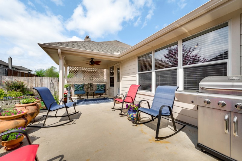    Extended Back Patio Perfect Place to Entertain 