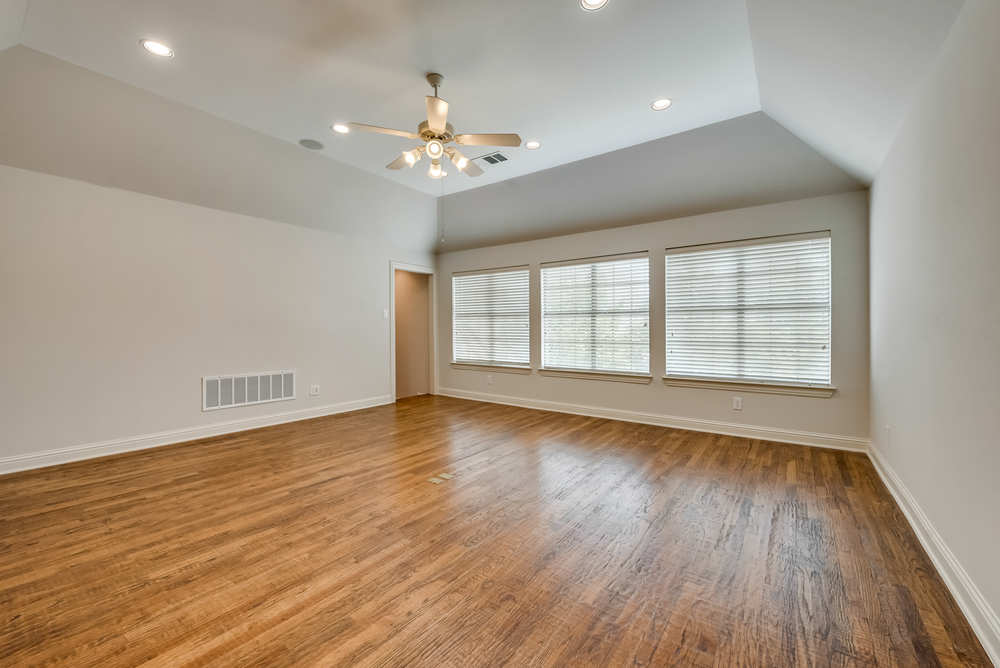    Game Room with Hand Scraped Hardwoods 