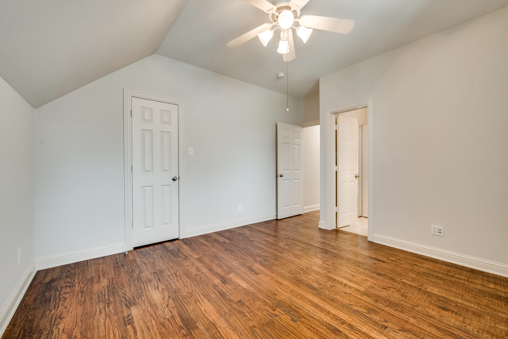    Fourth Bedroom with Hand Scraped Harwood Floors 