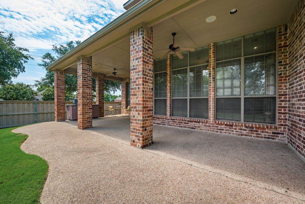    Back Patio with Ceiling Fans 