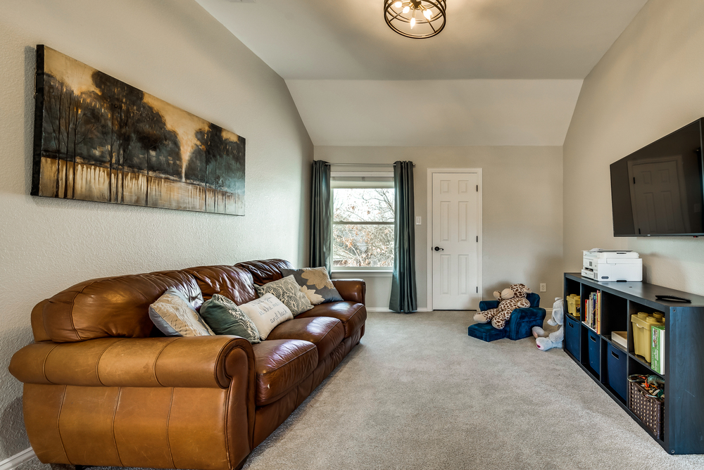    Spacious Game Room with Storage Closet 