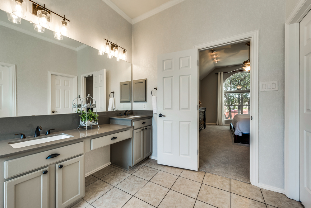    Spa Like Master Bathroom with Cambria Quartz Countertops 