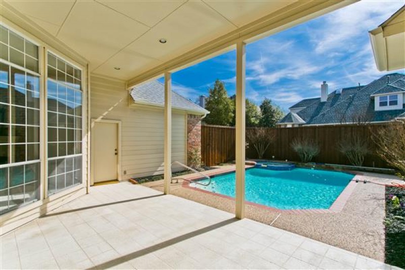    Covered Patio and Pool 