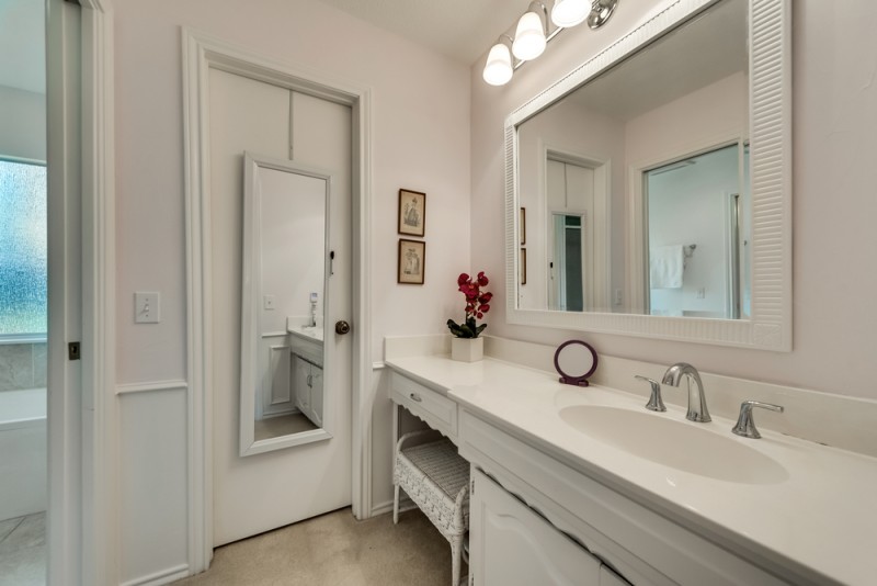    Master Bath with Separate Vanities 