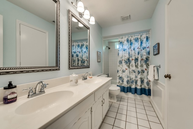    Full Bathroom with Dual Sinks 