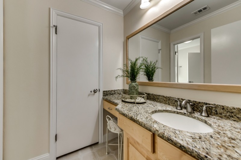    Master Bath with Separate Vanities 