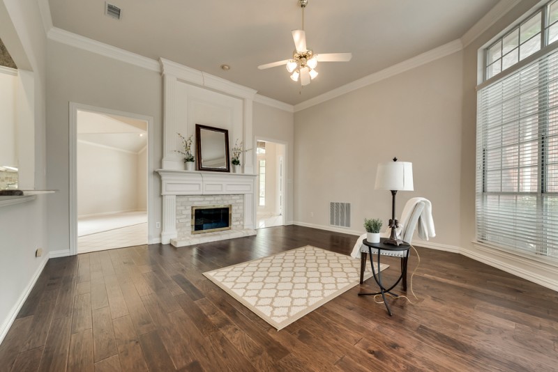    Family Room with Gas Log Fireplace 