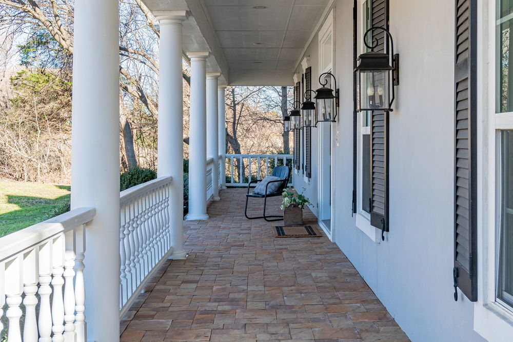    Cozy Covered Front Porch 