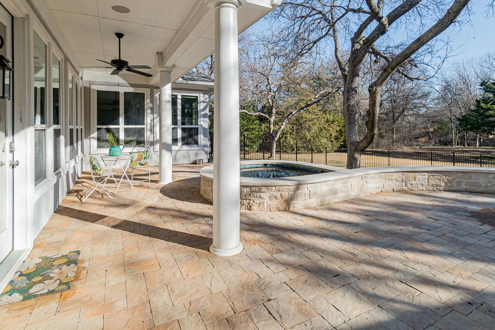    Covered and Extended Patio 