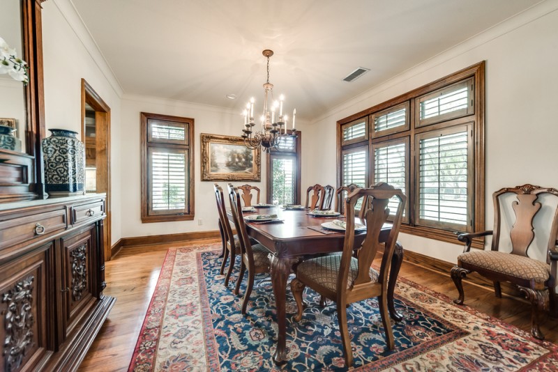    Richly Appointed Dining Room 