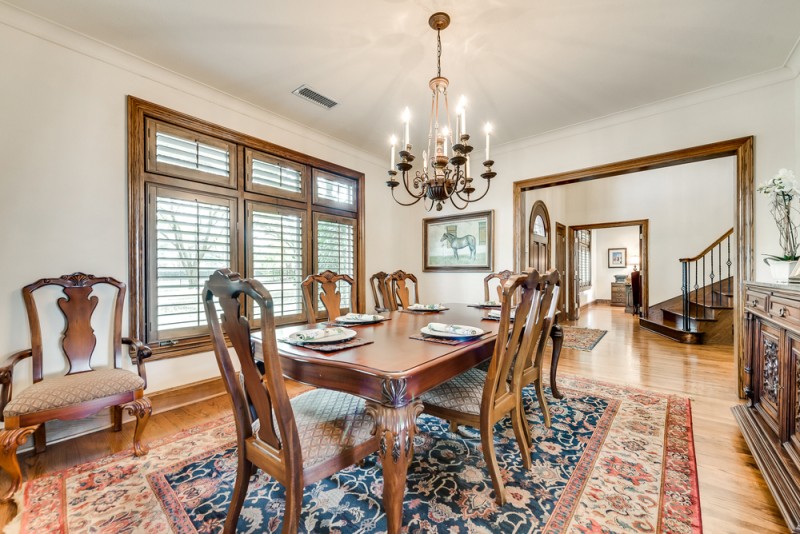    Richly Appointed Dining Room 