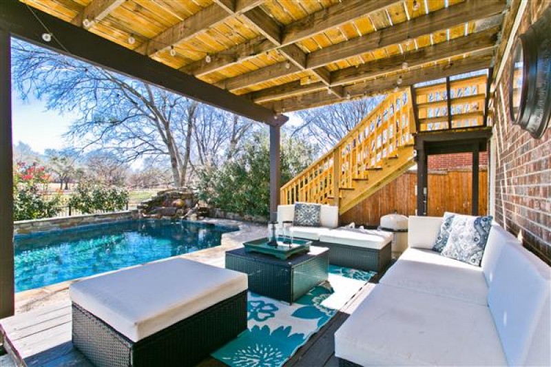    Covered Deck and Pool 