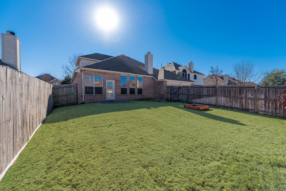    Large Grassy Backyard 