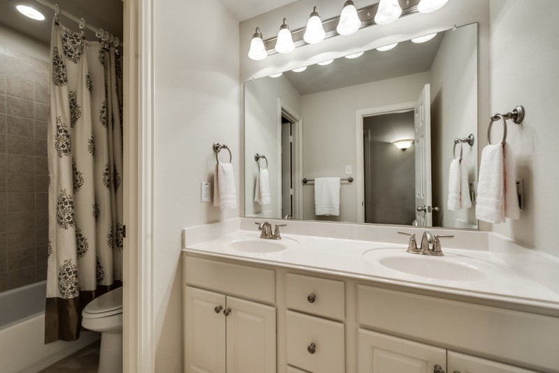    Full Bathroom Upstairs with Dual Sinks 