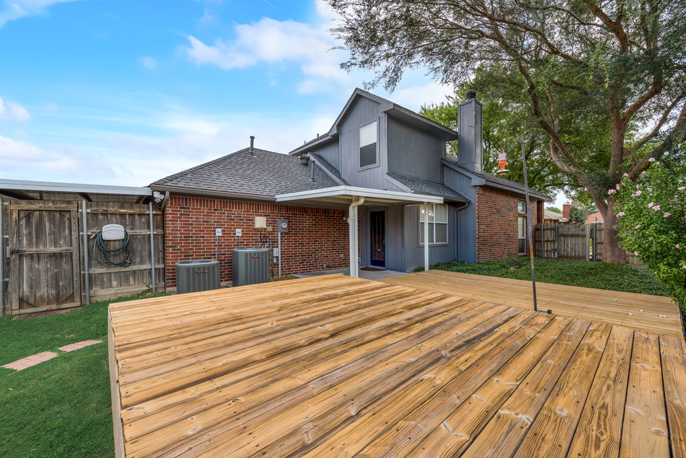    Two Tier Wooden Deck 