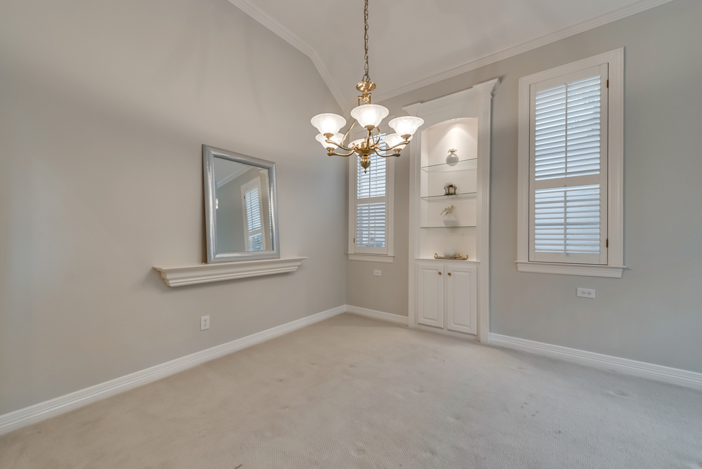    Formal Dining Room has Built In Shelving 