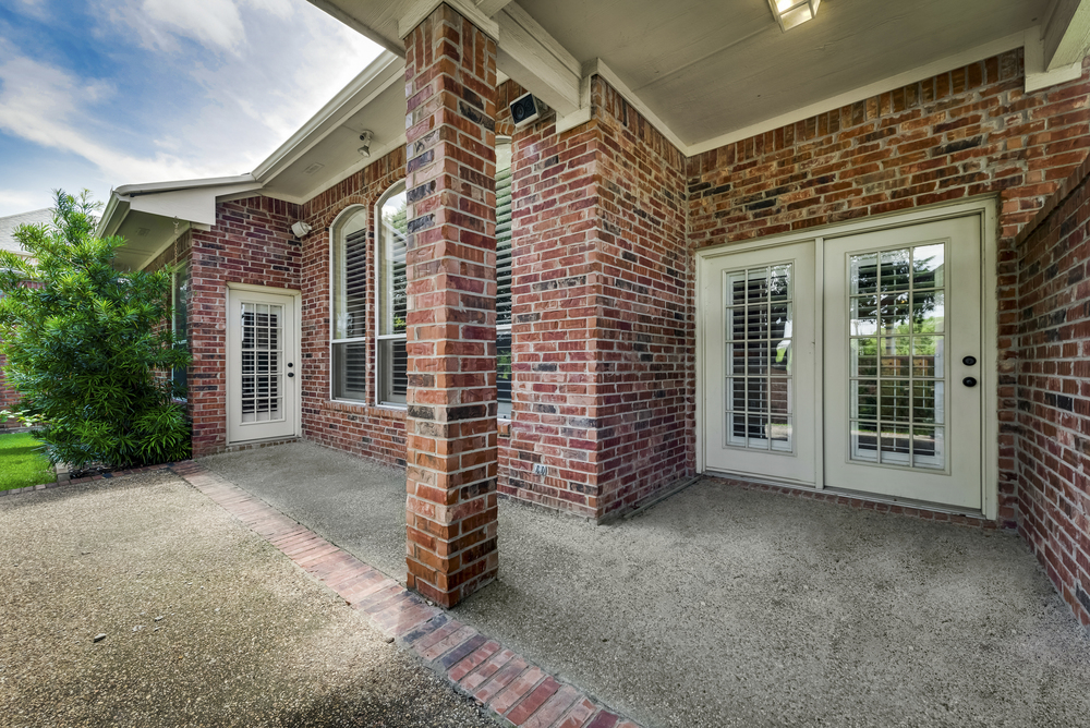    Covered Patio Extends Out to Open Patio 