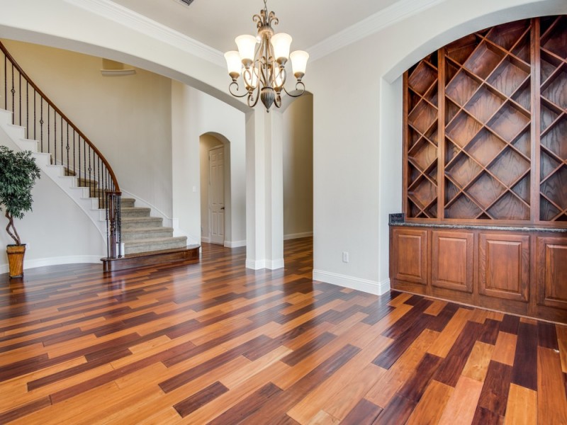    Formal Dining with Built In Wine Rack 