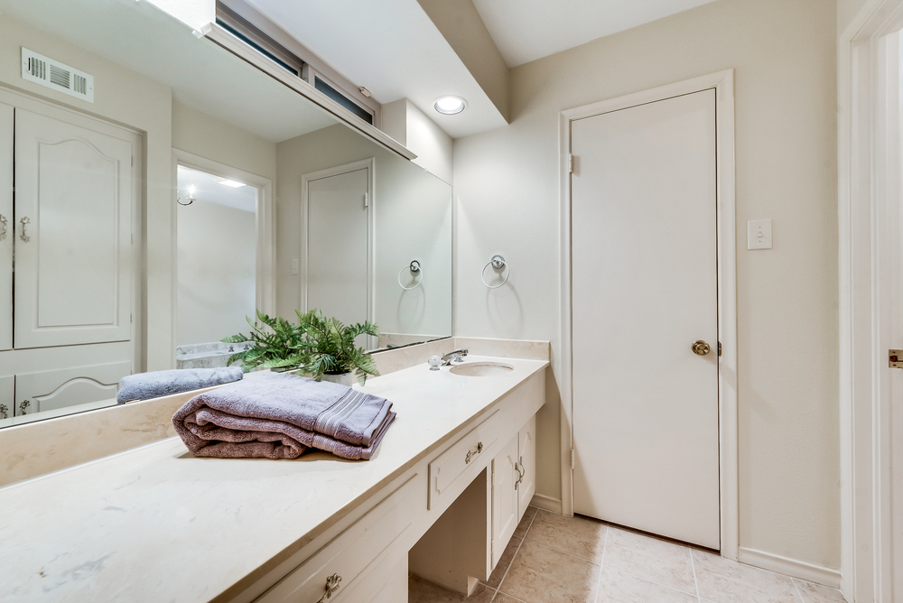    Master Bathroom has Separate Vanities 