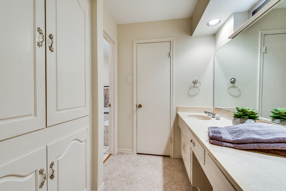    Master Bathroom has Separate Vanities 