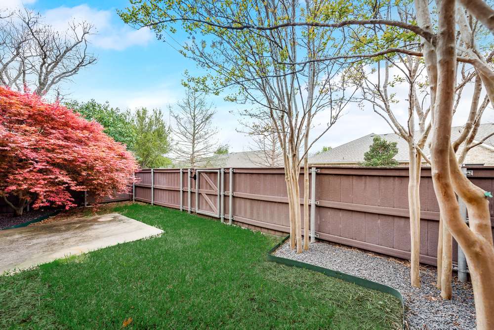    Grassy Backyard with Gate to Greenbelt 