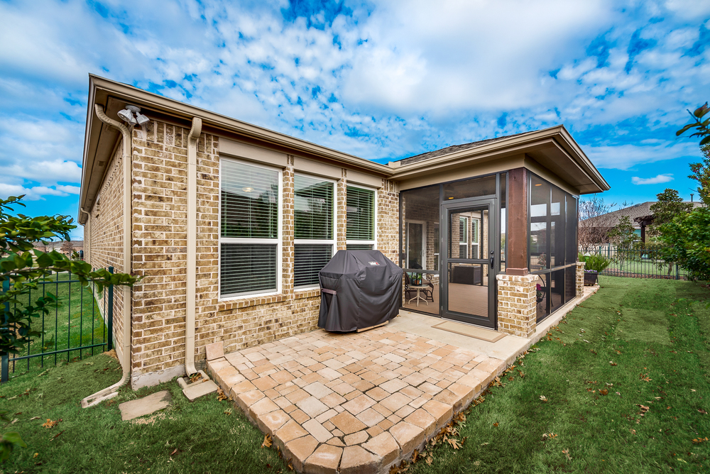    Extended Patio is Plumbed for Gas Grill 