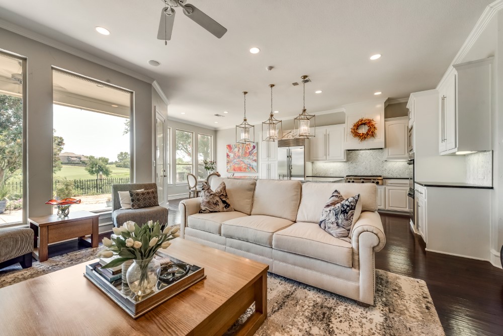    Large Paneless Windows Overlook Backyard 