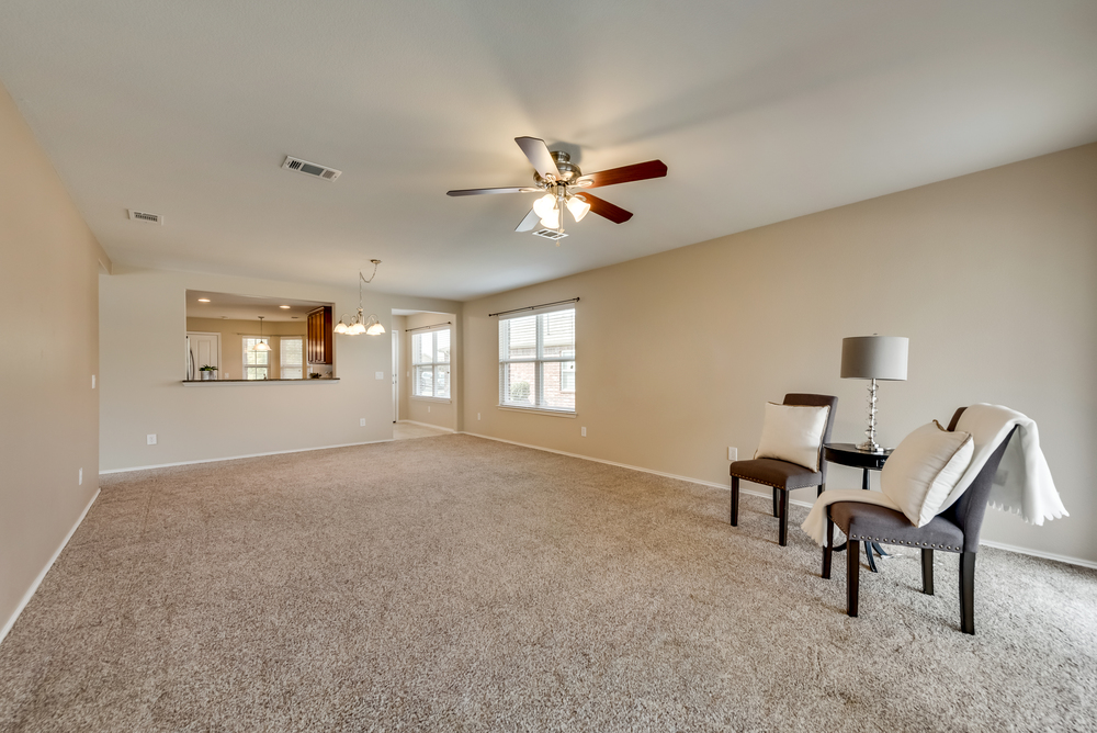    Stacked Family Room and Dining Room 