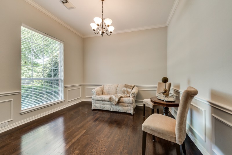    Formal Living with Hardwood Floors 