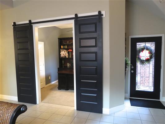 Barn Door entrance to Study 