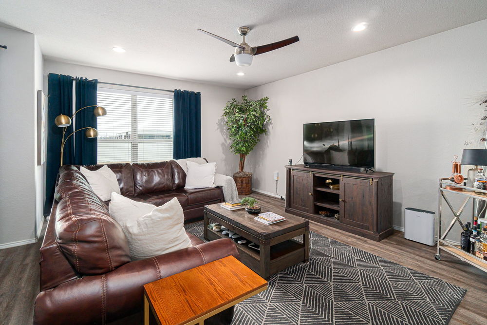    Family Room with Backyard Views 